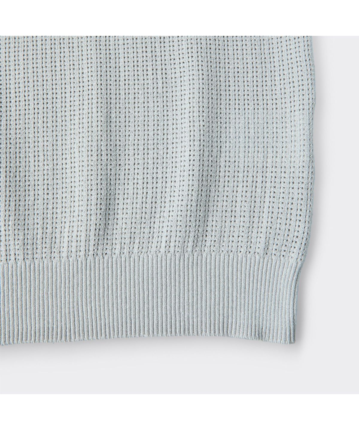 커스텀멜로우(CUSTOMELLOW) Grey Textured Classic Collar Sweater CWWAM26412GYL