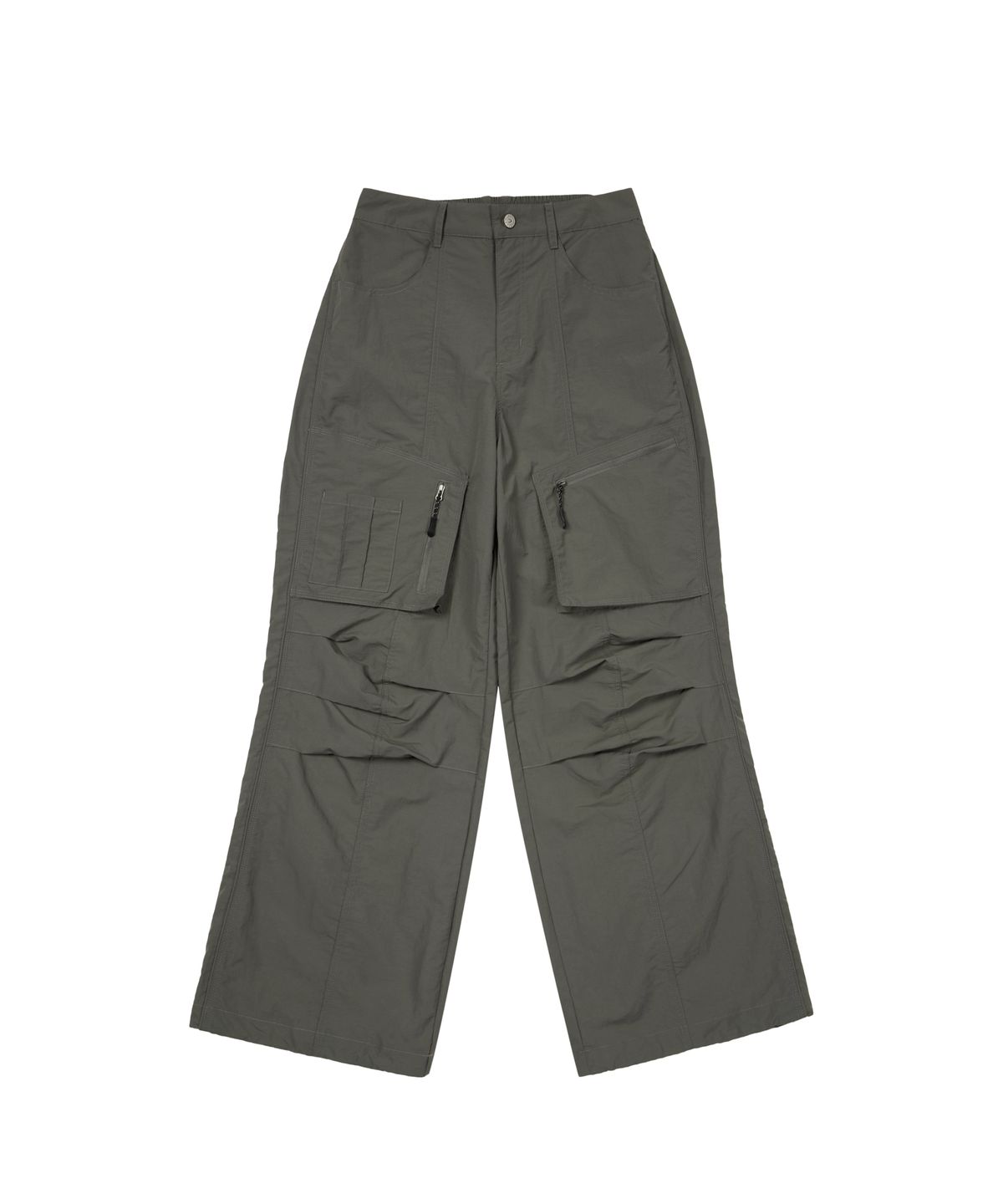 아캄(AAKAM) Knee Pin-Tuck Rain Shield Pants (Khaki)