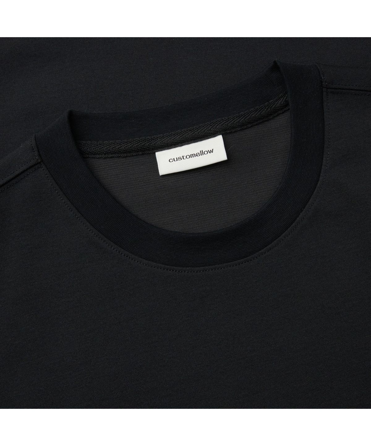커스텀멜로우(CUSTOMELLOW) [Essentials] Black Oversized Fit T-shirt C9TAM26412BKX