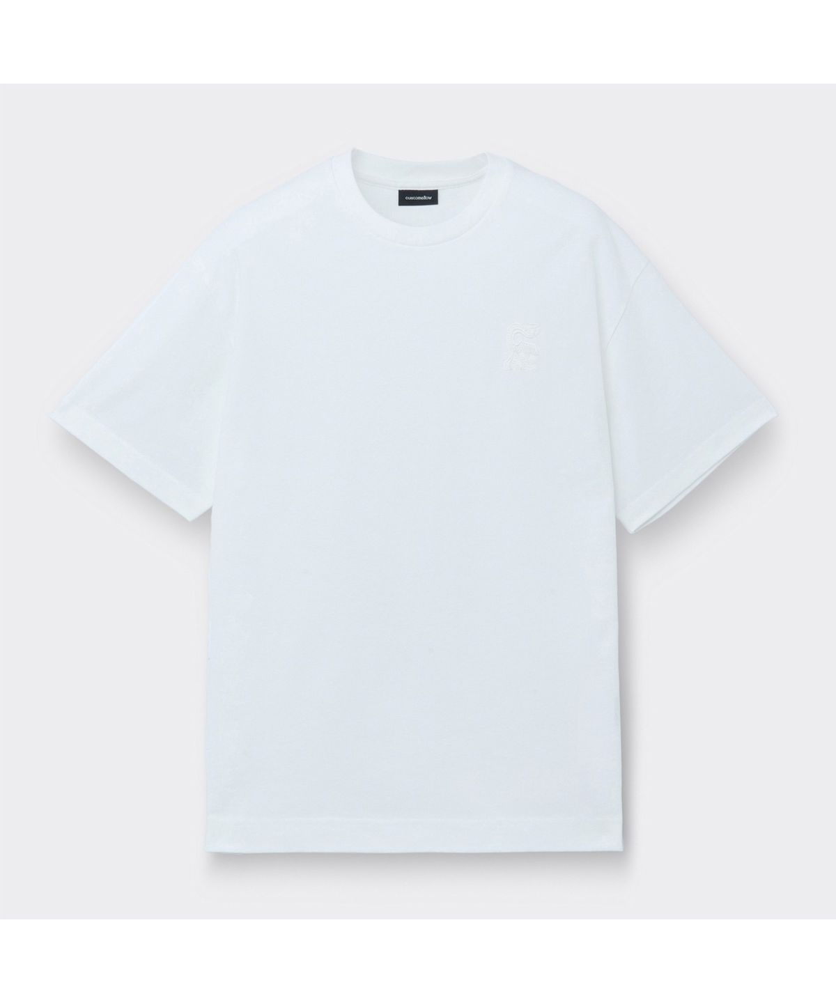 커스텀멜로우(CUSTOMELLOW) [Vincent] White Graphic T-Shirt CWTAM26496WHX