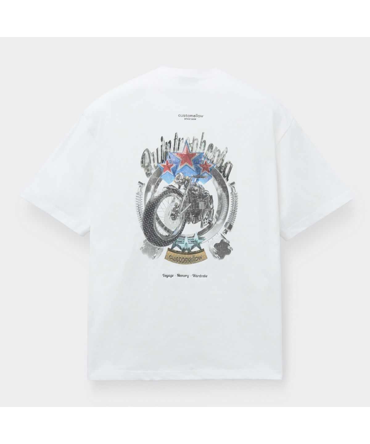 커스텀멜로우(CUSTOMELLOW) White Graphic T-shirt CWTAM26431WHX