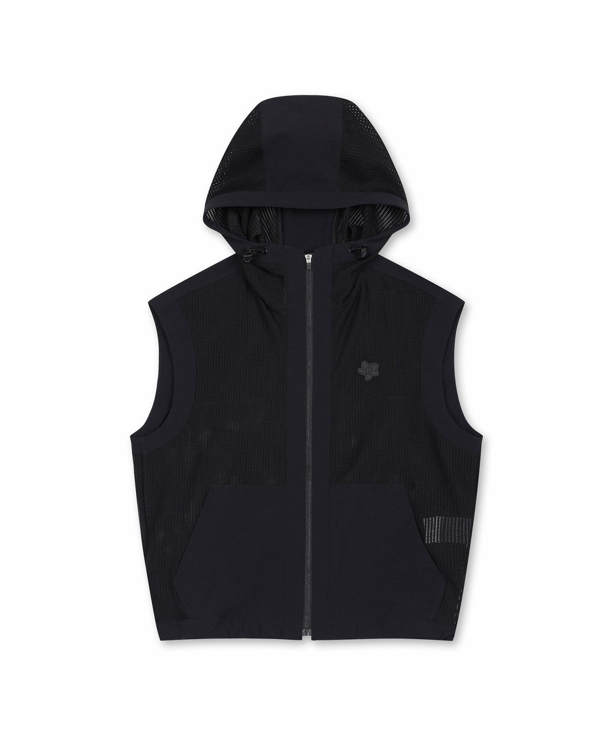 골든베어(GOLDEN BEAR) (여성) Magnolia Mesh Hybrid Hood Vest (SET UP) G5VAM26421BKX