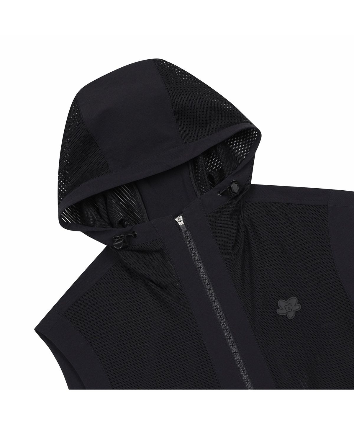 골든베어(GOLDEN BEAR) (여성) Magnolia Mesh Hybrid Hood Vest (SET UP) G5VAM26421BKX