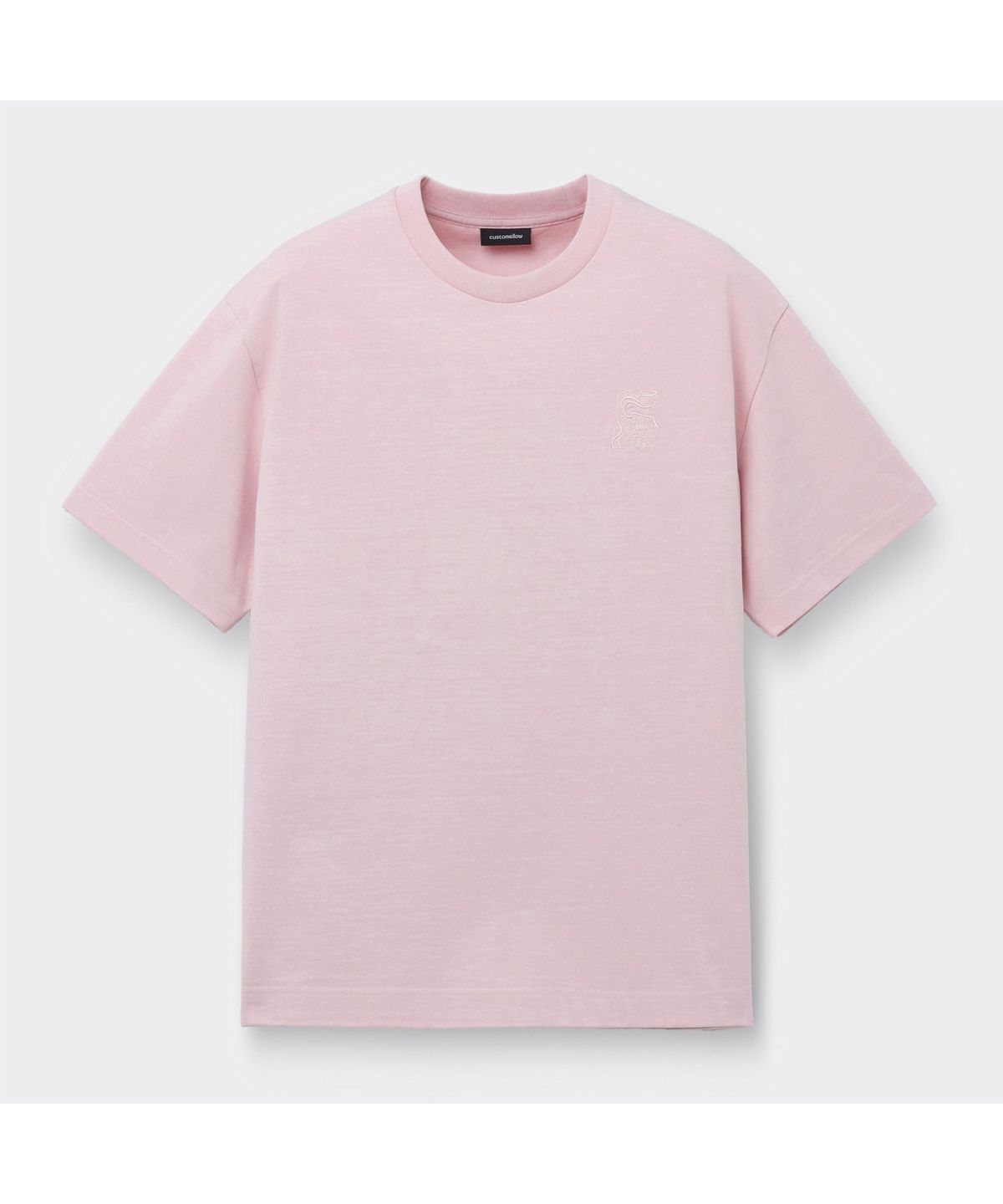 커스텀멜로우(CUSTOMELLOW) [Vincent] Pink Graphic Dyed T-Shirt CWTAM26491PIX
