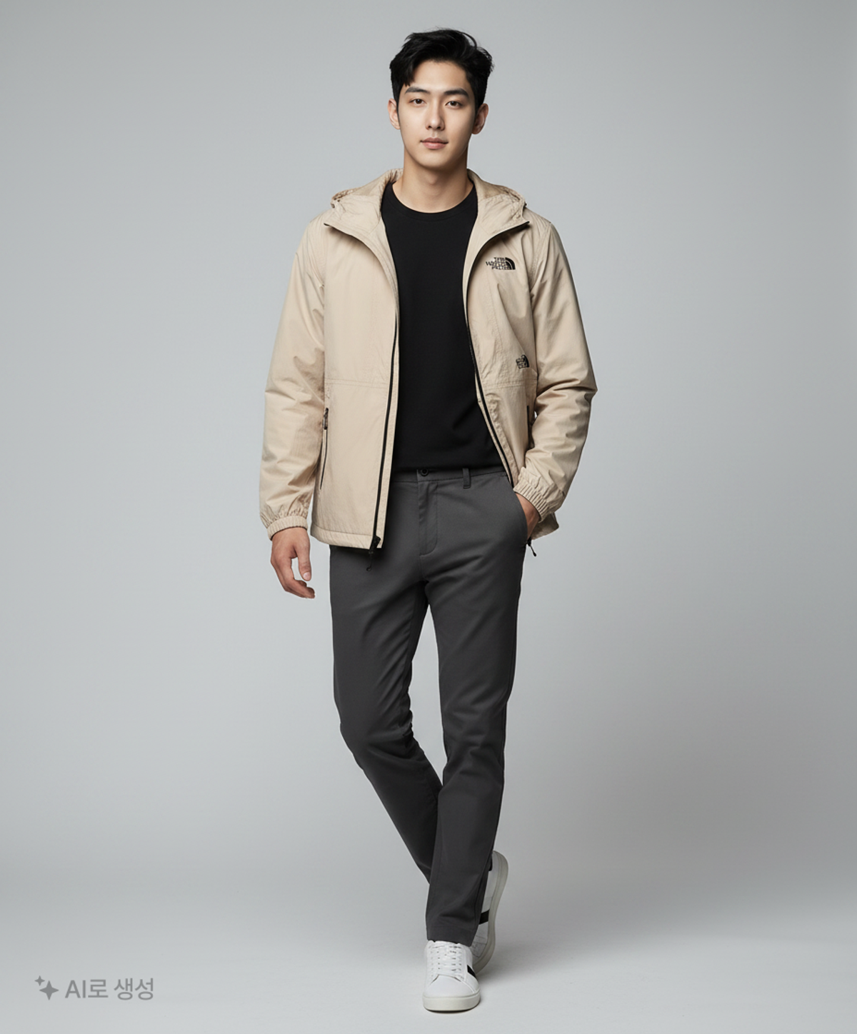 노스페이스(THE NORTH FACE) NJ3LR04B 남성 엔라이드 자켓_WHITE SAND L