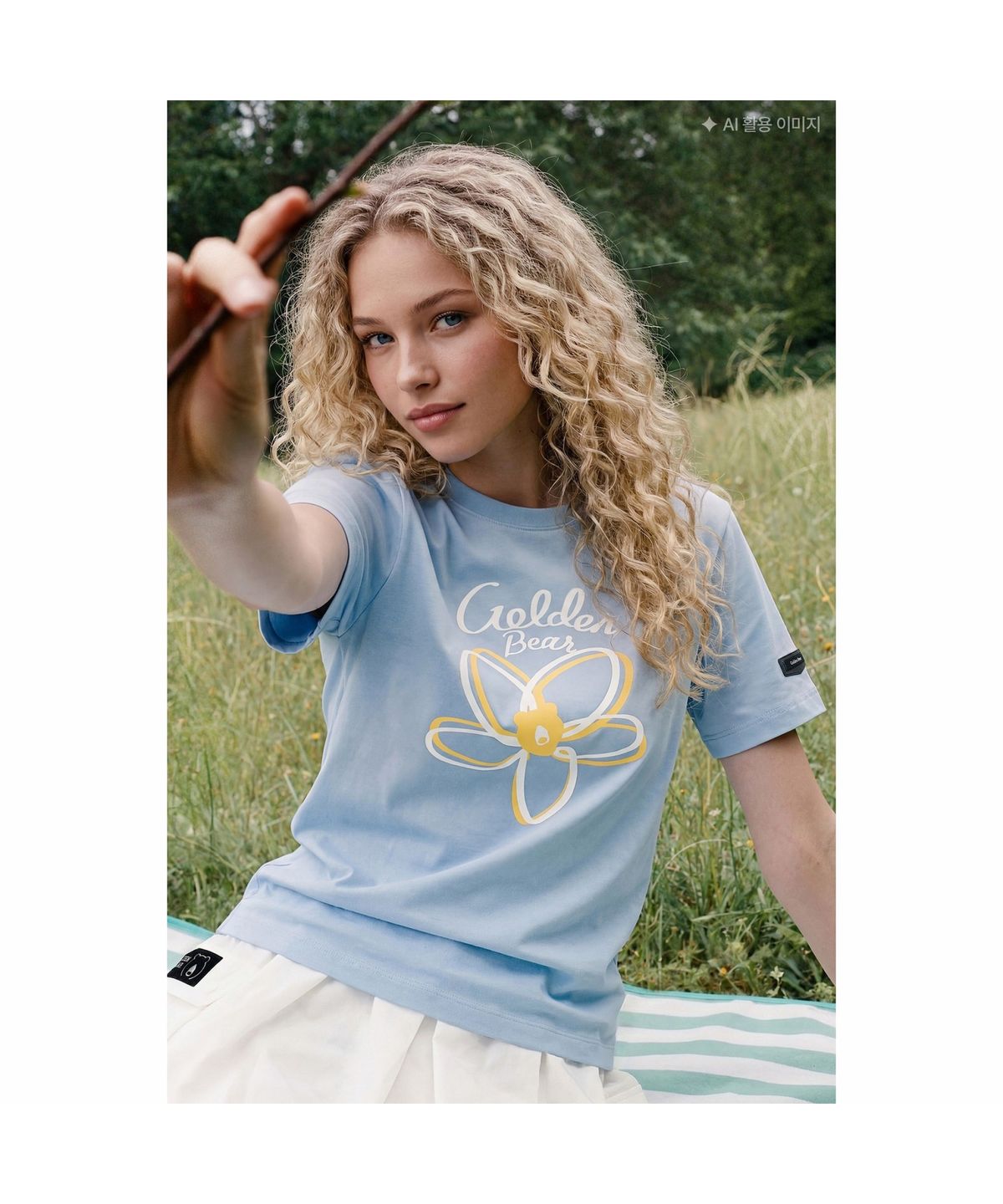 골든베어(GOLDEN BEAR) (여성) Magnolia Graphic T-shirt G5TAM26461BUX