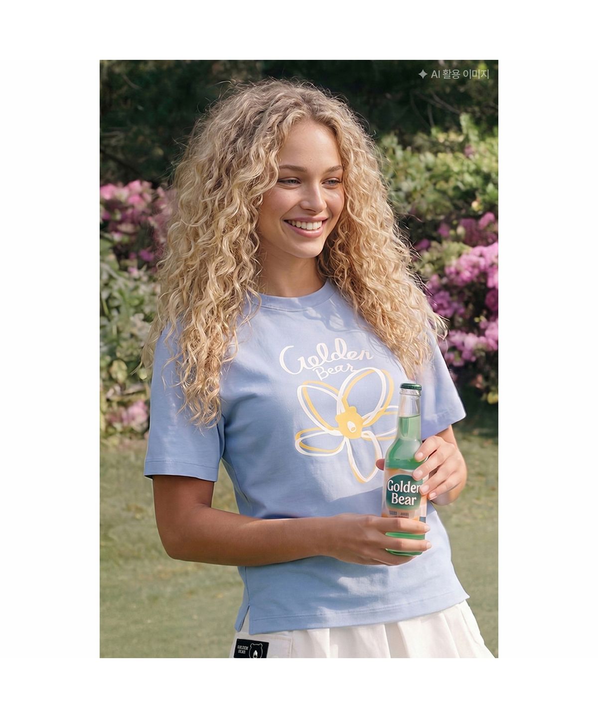 골든베어(GOLDEN BEAR) (여성) Magnolia Graphic T-shirt G5TAM26461BUX