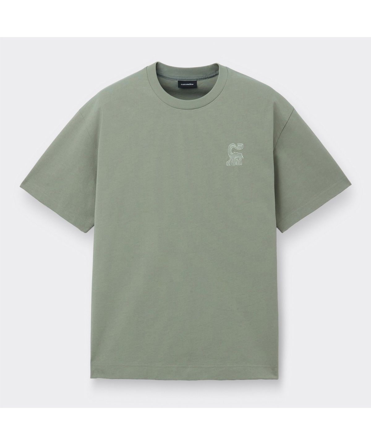 커스텀멜로우(CUSTOMELLOW) [Vincent] Khaki Graphc T-Shirt CWTAM26494KHX