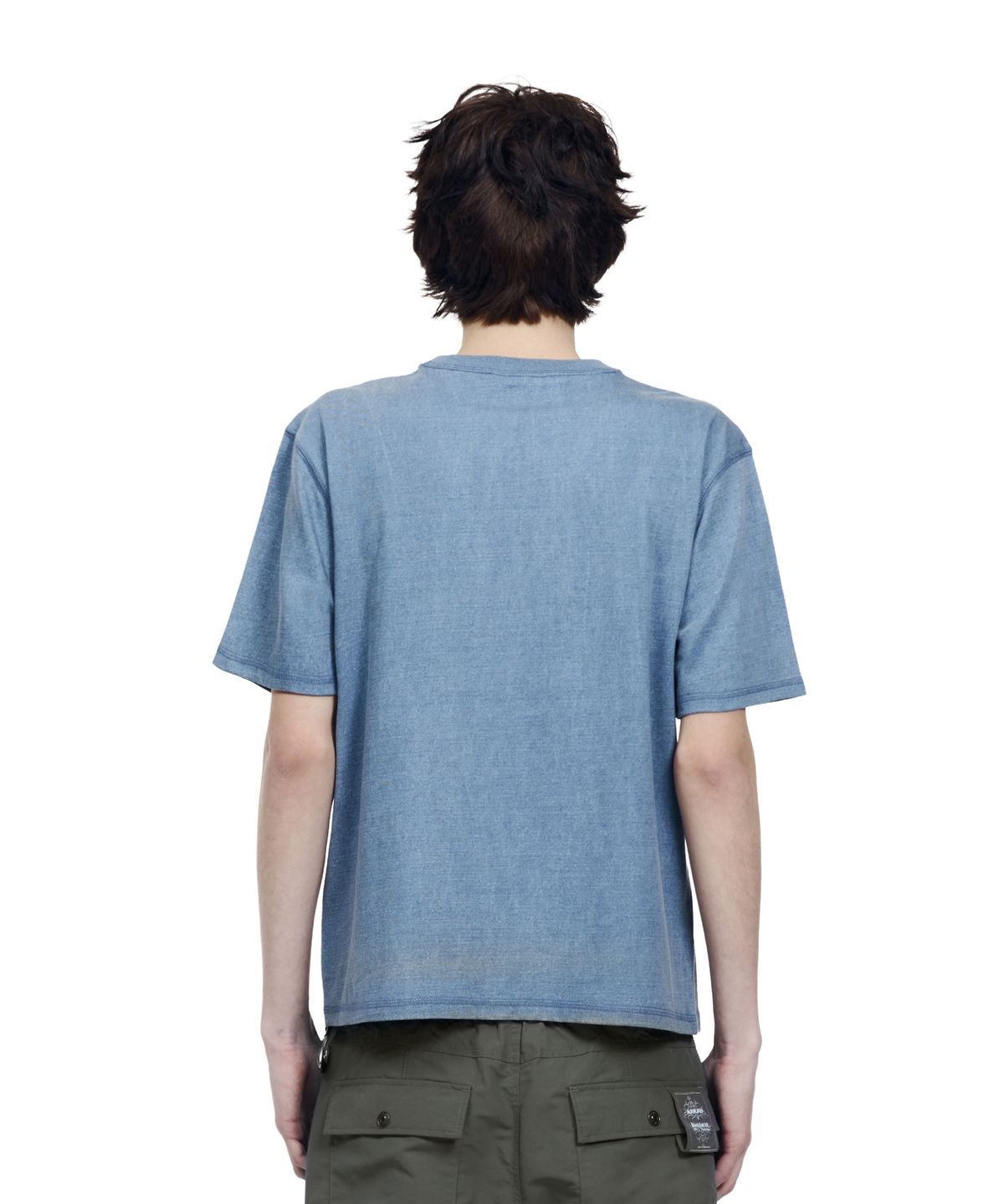 아캄(AAKAM) Washed Sun Patch Half Top (Blue)