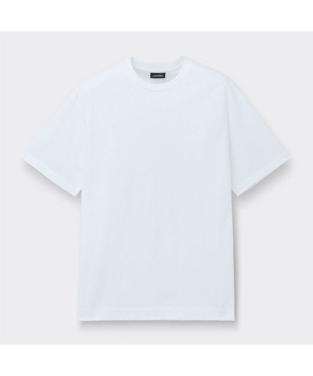 커스텀멜로우(CUSTOMELLOW) [Vincent] White Graphic T-Shirt CWTAM26495WHX