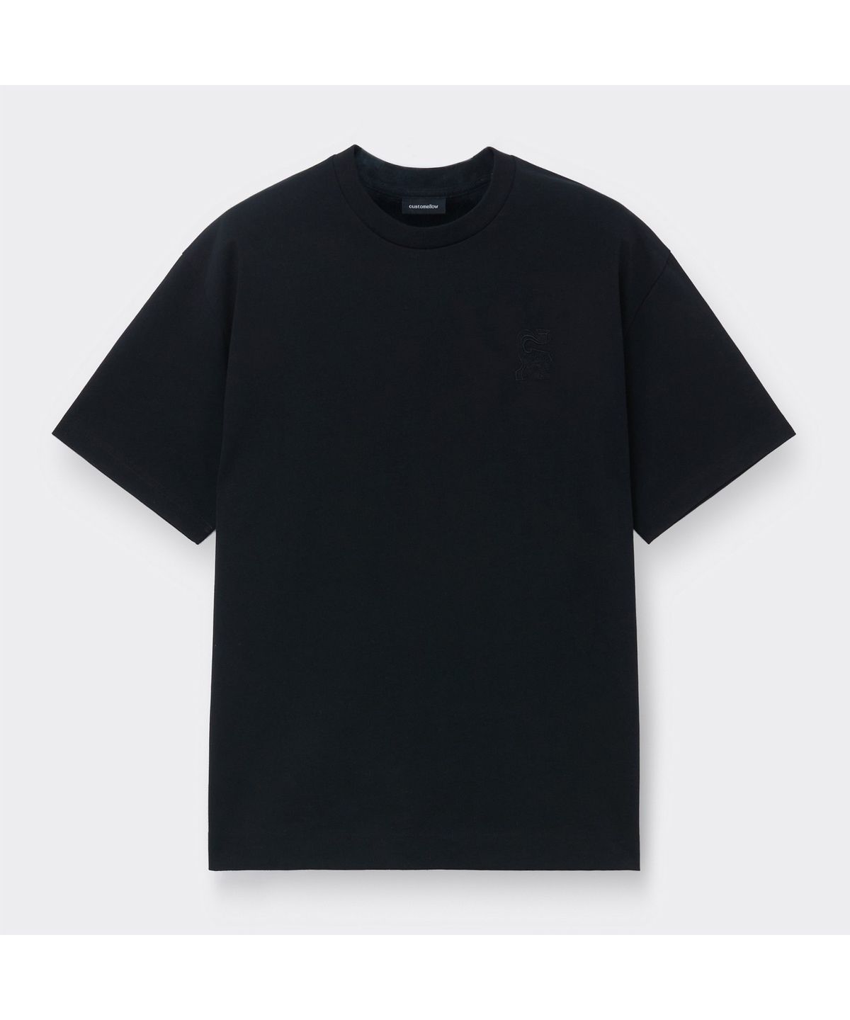 커스텀멜로우(CUSTOMELLOW) [Vincent] Black Graphic T-Shirt CWTAM26497BKX