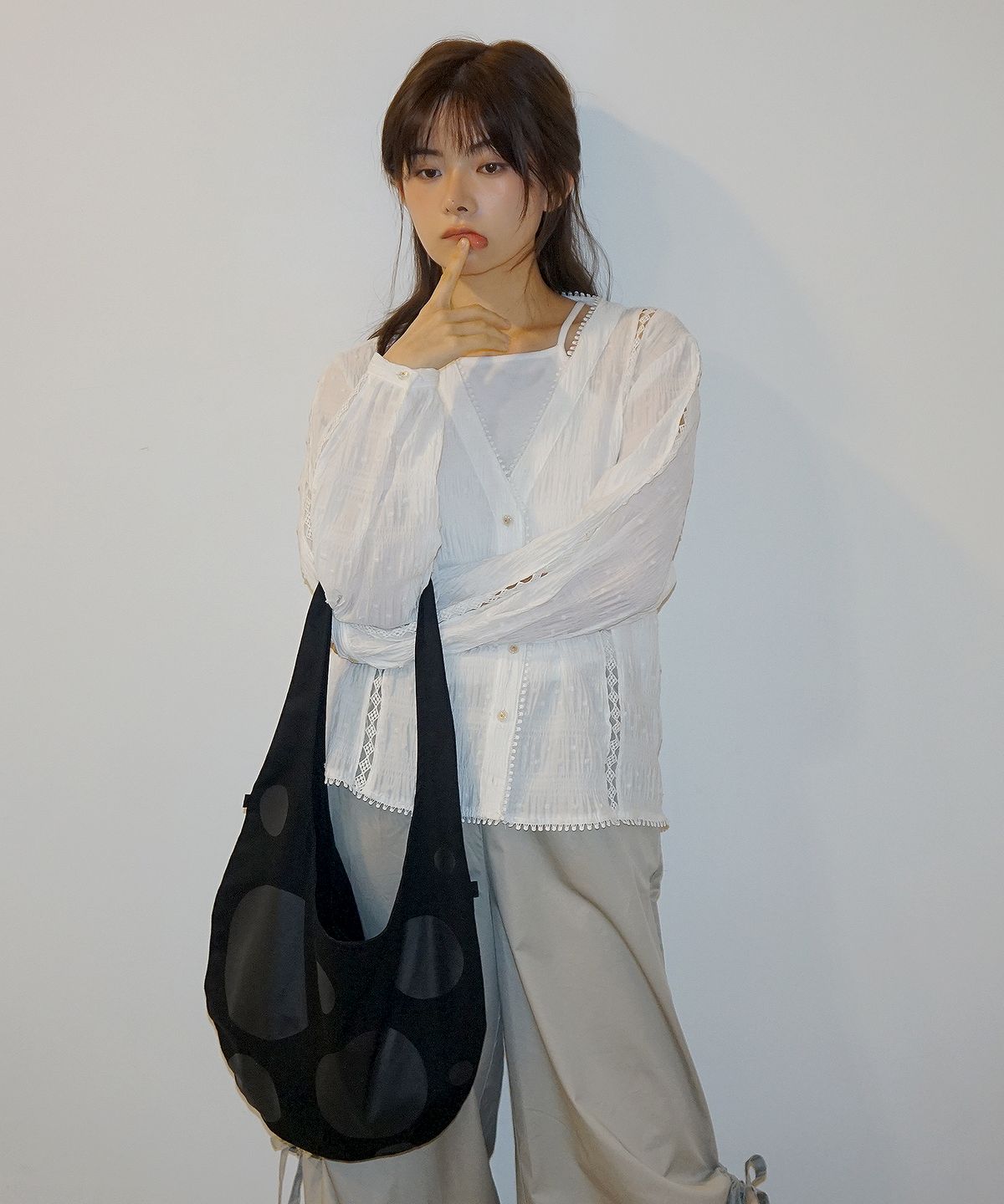 샐볼(SALBOL) FIG DOT BAG [BLACK]