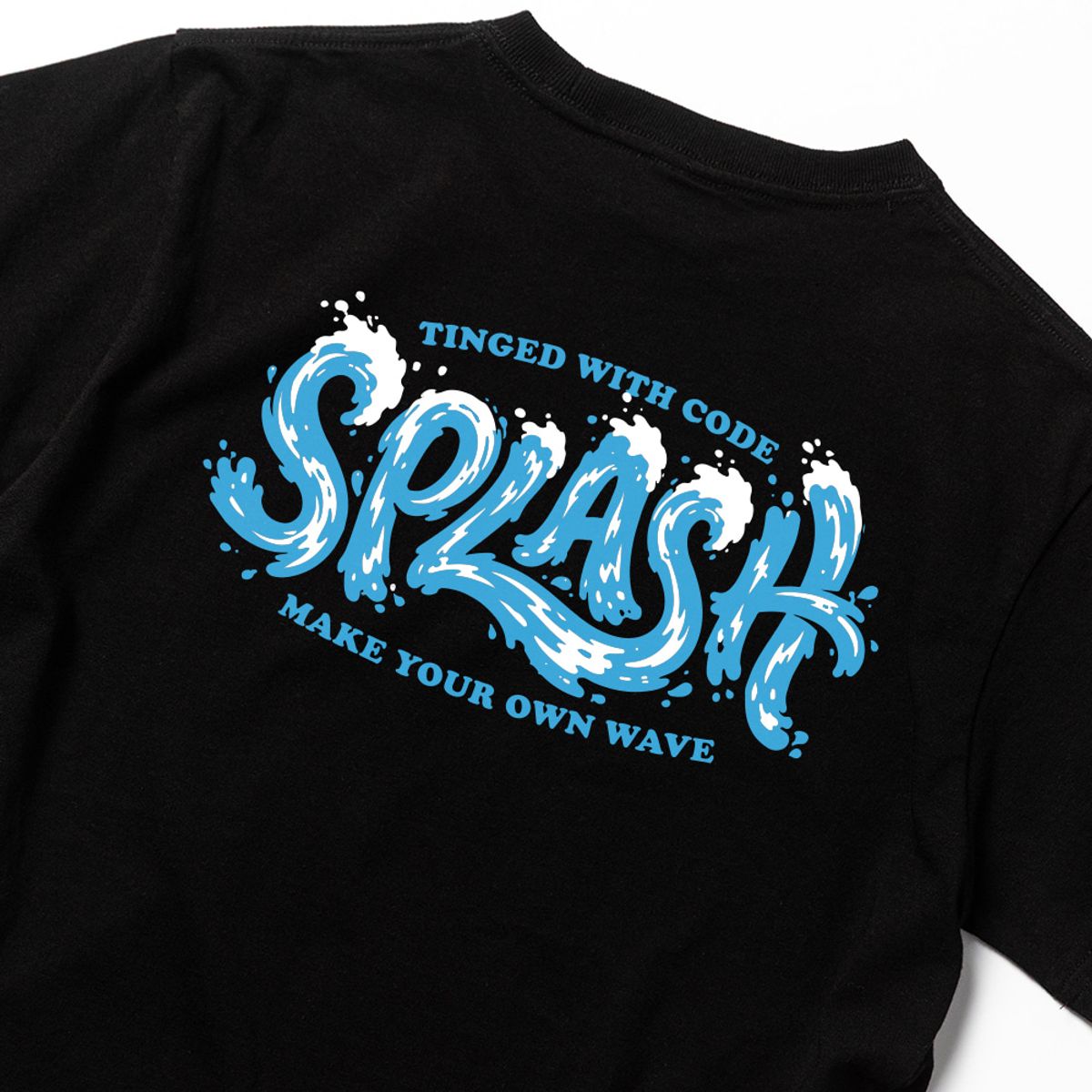 스플래시코드 키즈(SPLASHCODE KIDS) 키즈 반팔 티셔츠 블랙 - 스플래시코드 웨이브(Splashcode Wave)