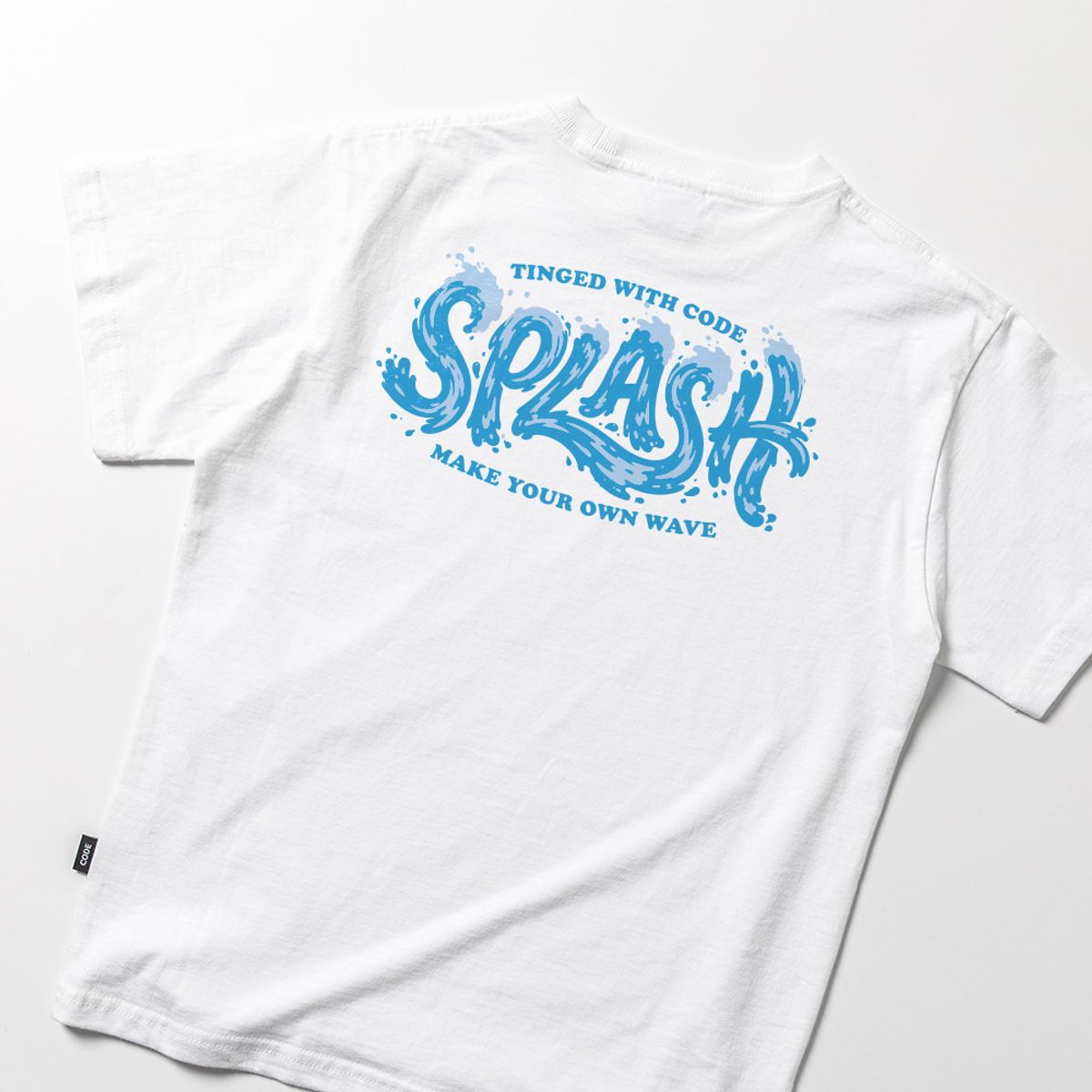 스플래시코드 키즈(SPLASHCODE KIDS) 키즈 반팔 티셔츠 화이트 - 스플래시코드 웨이브(Splashcode Wave)