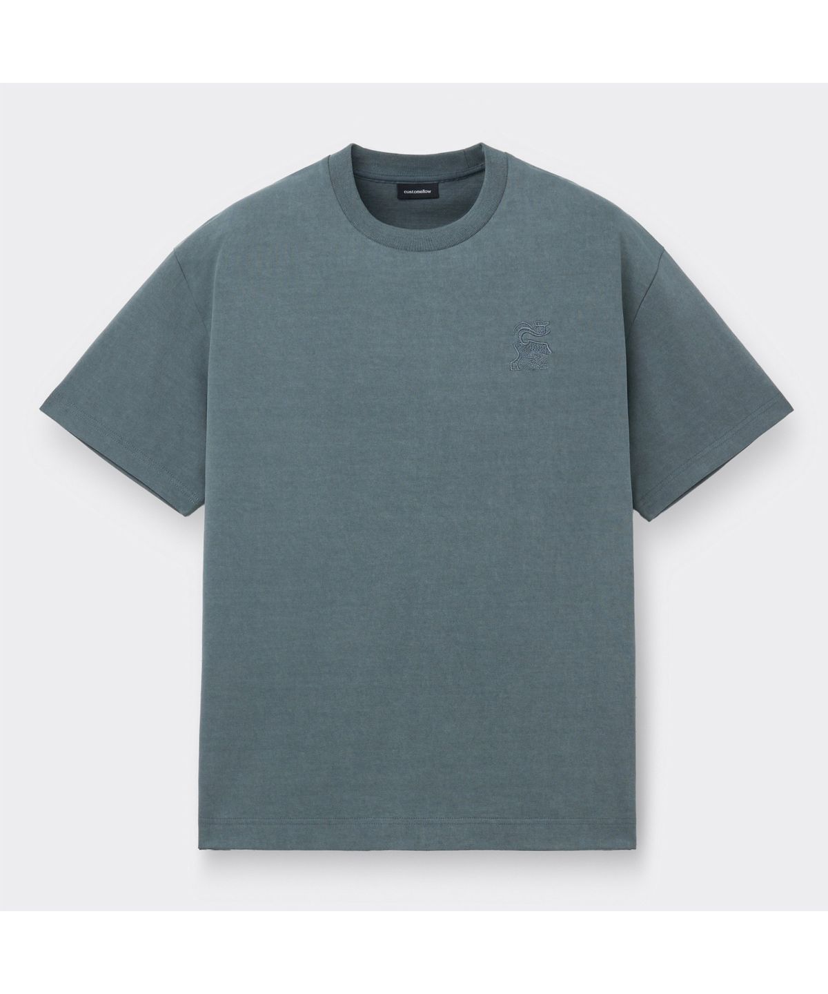 커스텀멜로우(CUSTOMELLOW) [Vincent] Grey Graphic Dyed T-Shirt CWTAM26493GYX