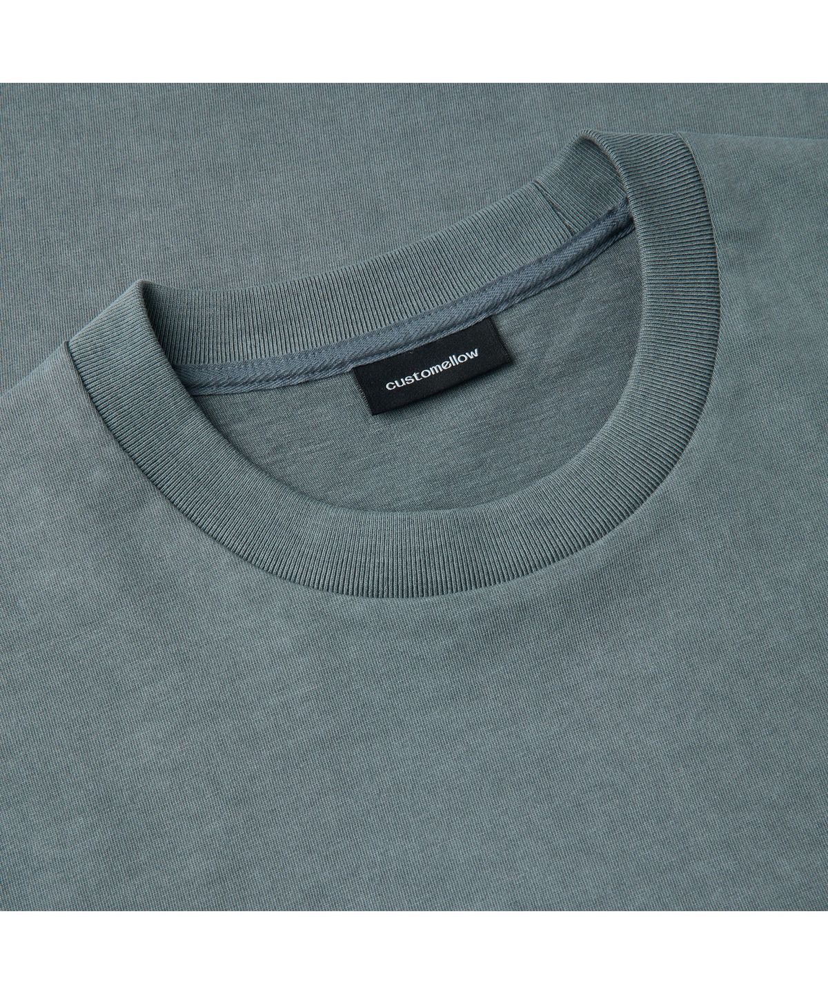 커스텀멜로우(CUSTOMELLOW) [Vincent] Grey Graphic Dyed T-Shirt CWTAM26493GYX