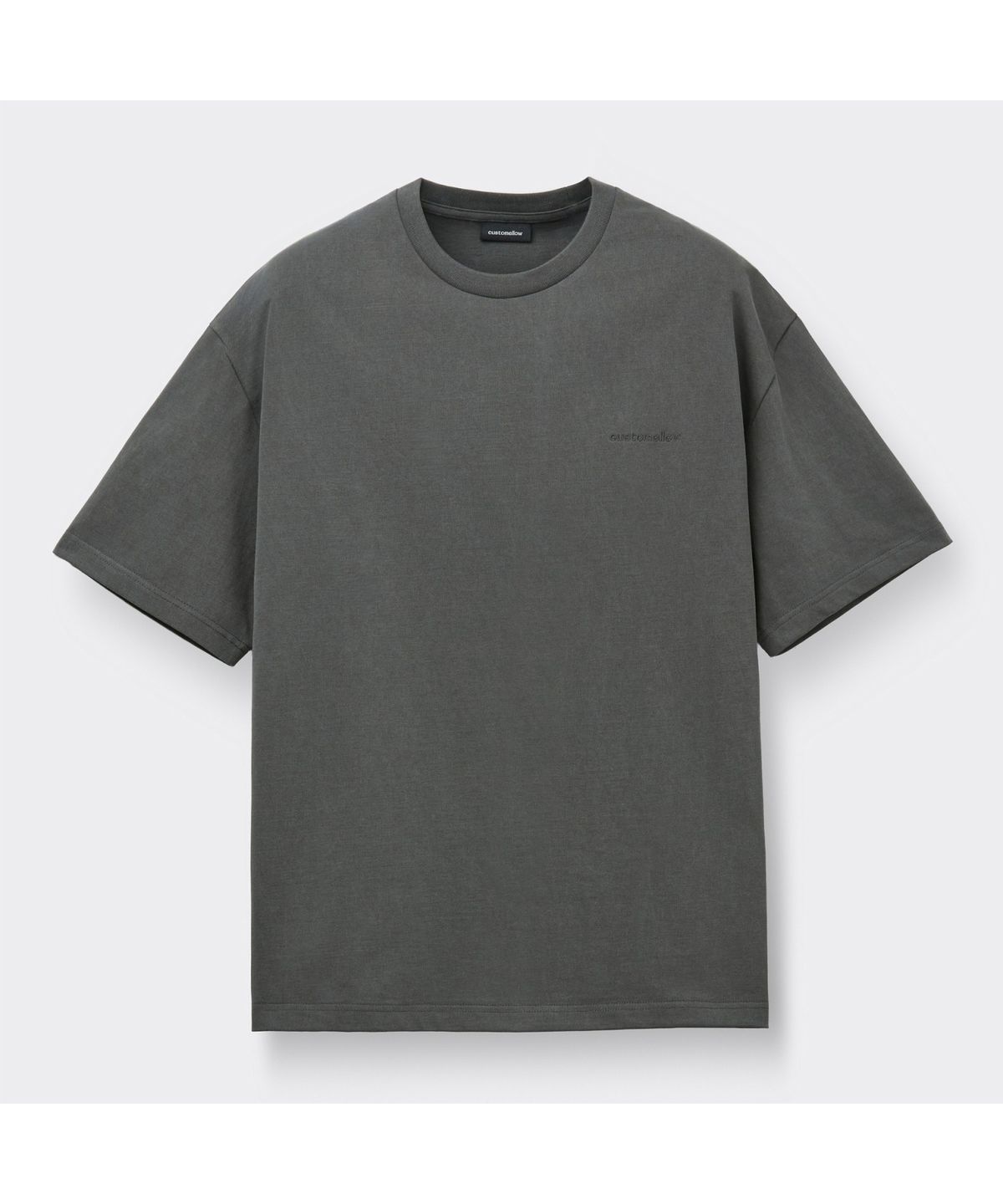 커스텀멜로우(CUSTOMELLOW) Grey Graphic T-shirt CWTAM26432GYD