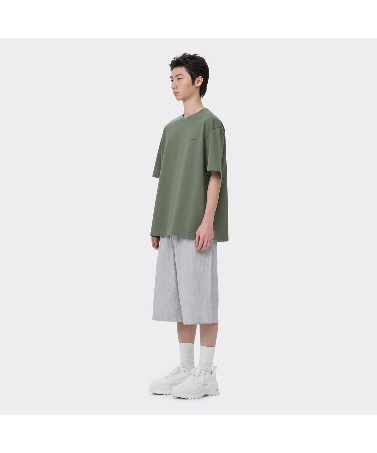 커스텀멜로우(CUSTOMELLOW) Khaki Graphic T-shirt CWTAM26433KHX