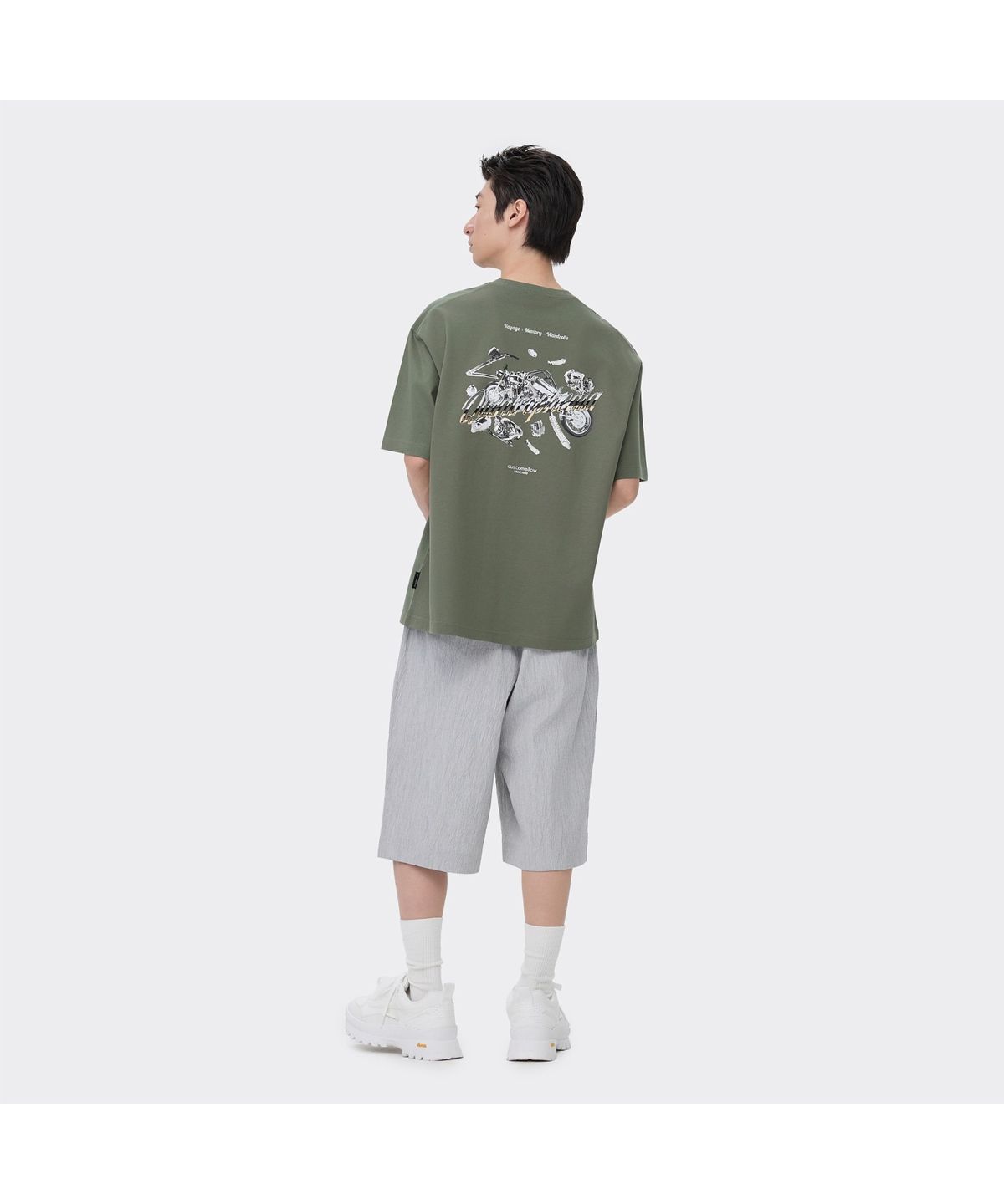 커스텀멜로우(CUSTOMELLOW) Khaki Graphic T-shirt CWTAM26433KHX