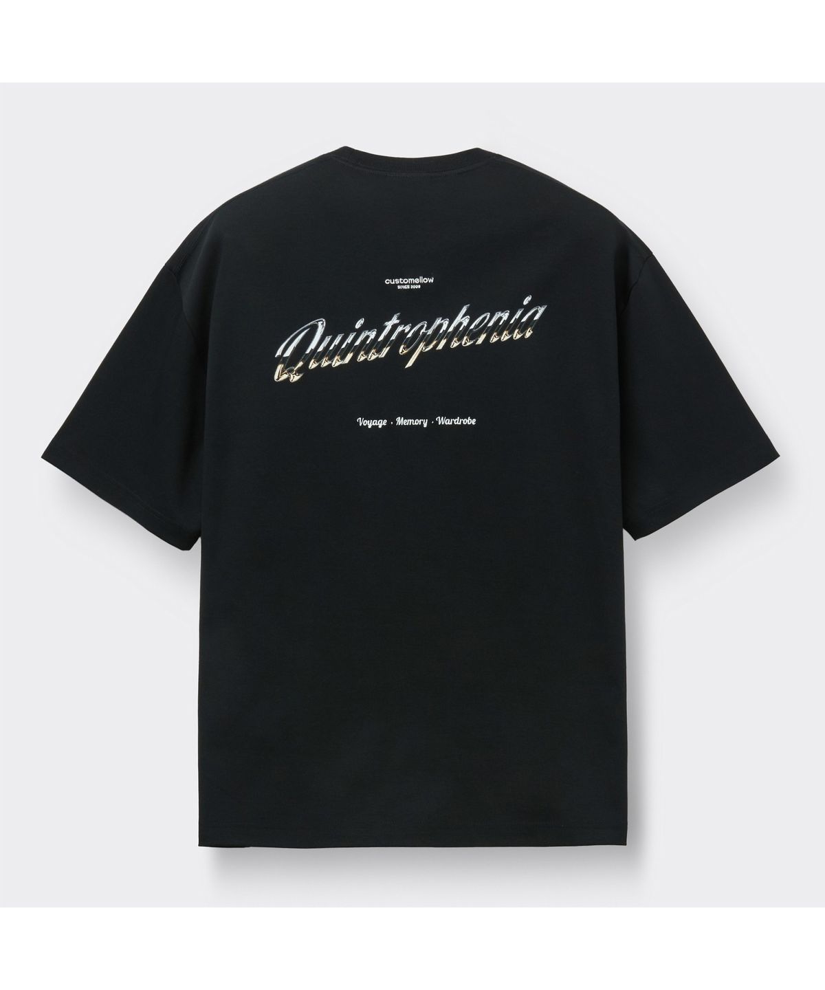 커스텀멜로우(CUSTOMELLOW) Black Graphic T-shirt CWTAM26434BKX