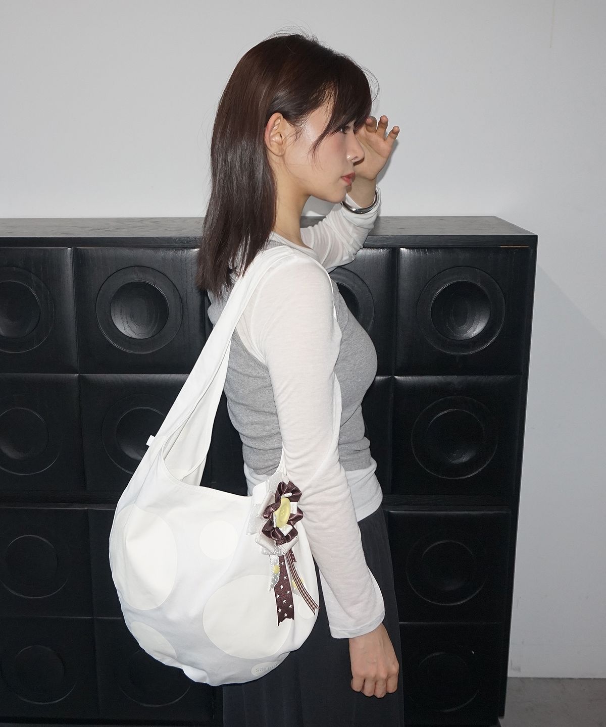 샐볼(SALBOL) FIG DOT BAG [IVORY]