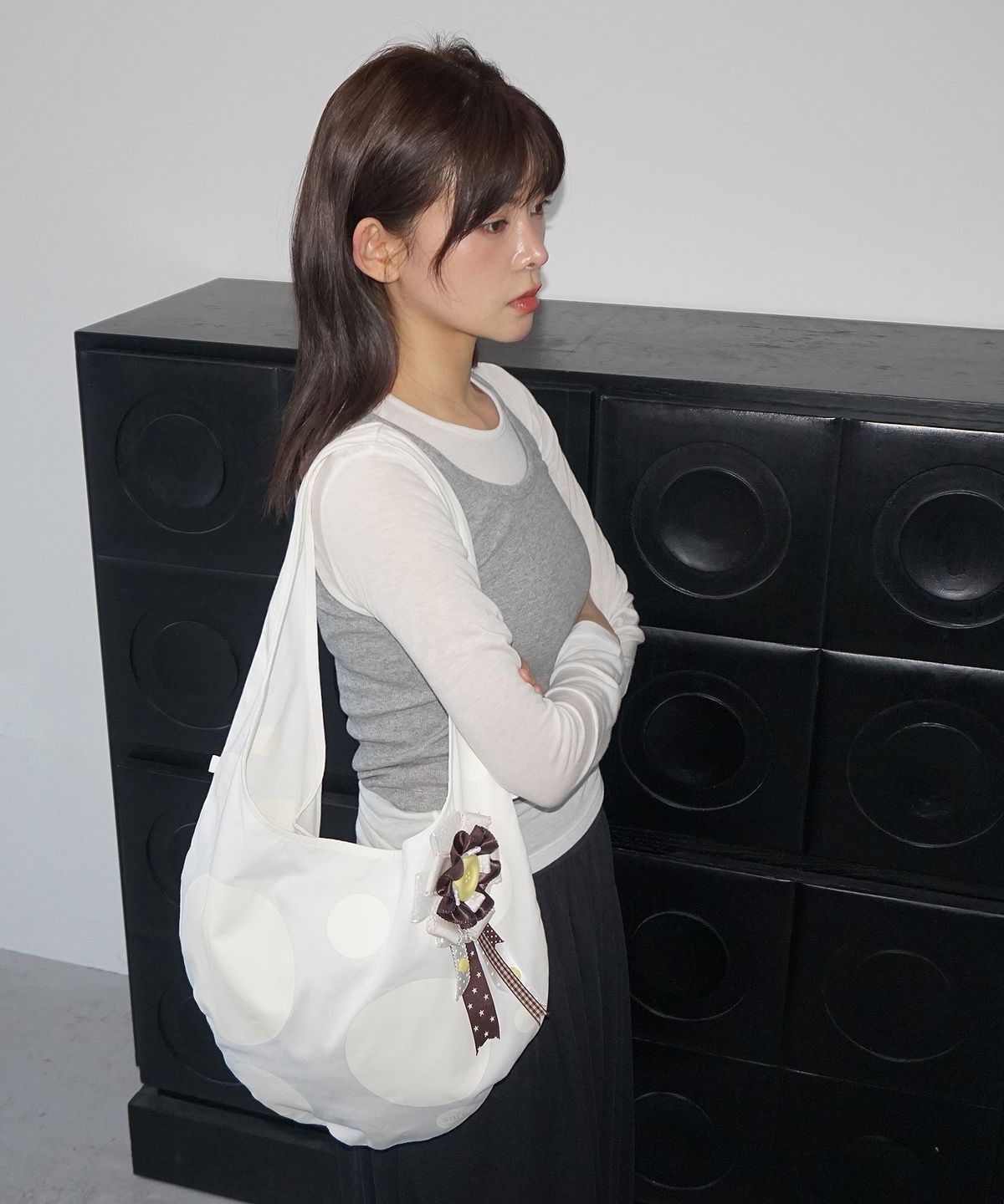 샐볼(SALBOL) FIG DOT BAG [IVORY]