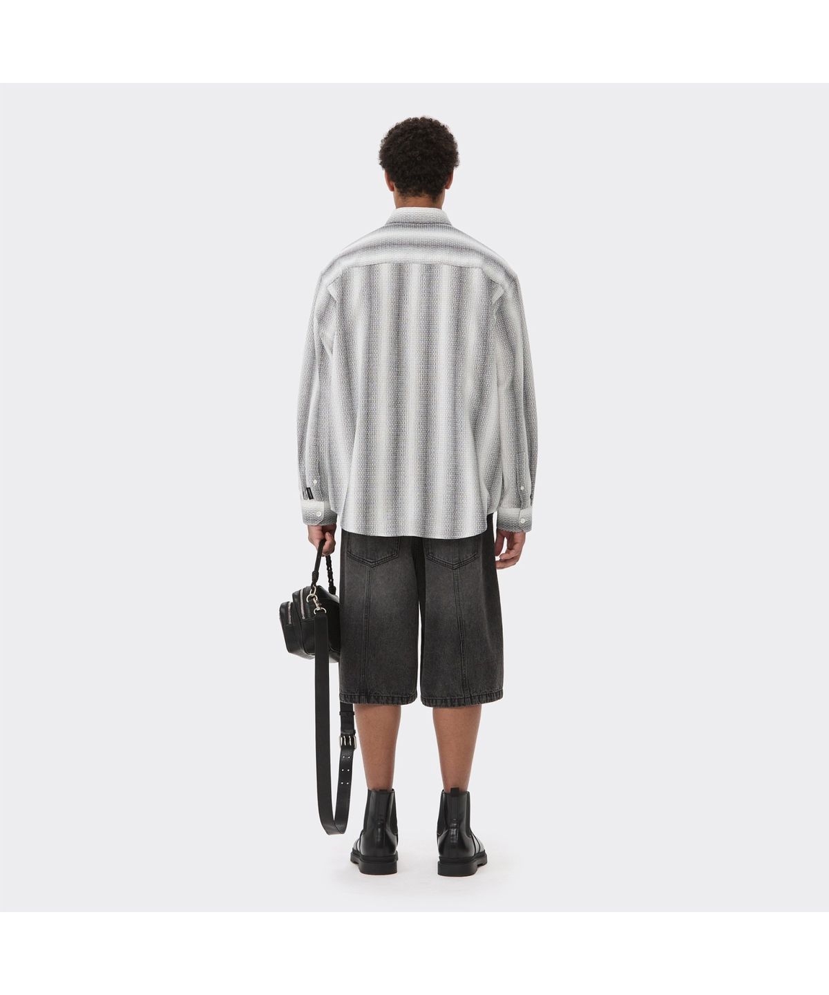 커스텀멜로우(CUSTOMELLOW) Black Leather Cross Bag CABAX26102BKX