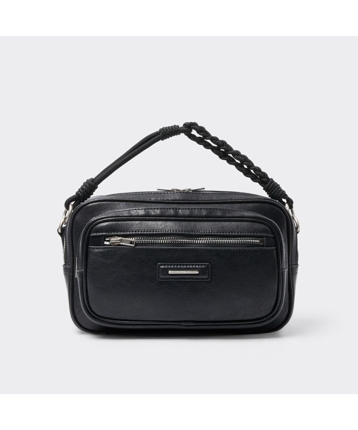 커스텀멜로우(CUSTOMELLOW) Black Leather Cross Bag CABAX26102BKX