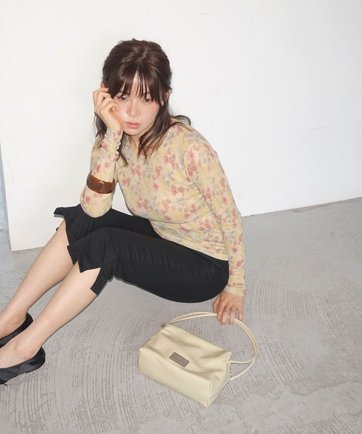 샐볼(SALBOL) COMPACT BAG [LEATHER LIGHT GREEN]