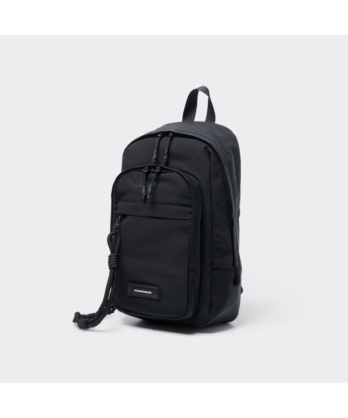커스텀멜로우(CUSTOMELLOW) Black Nylon Sling Bag CABAX26106BKX