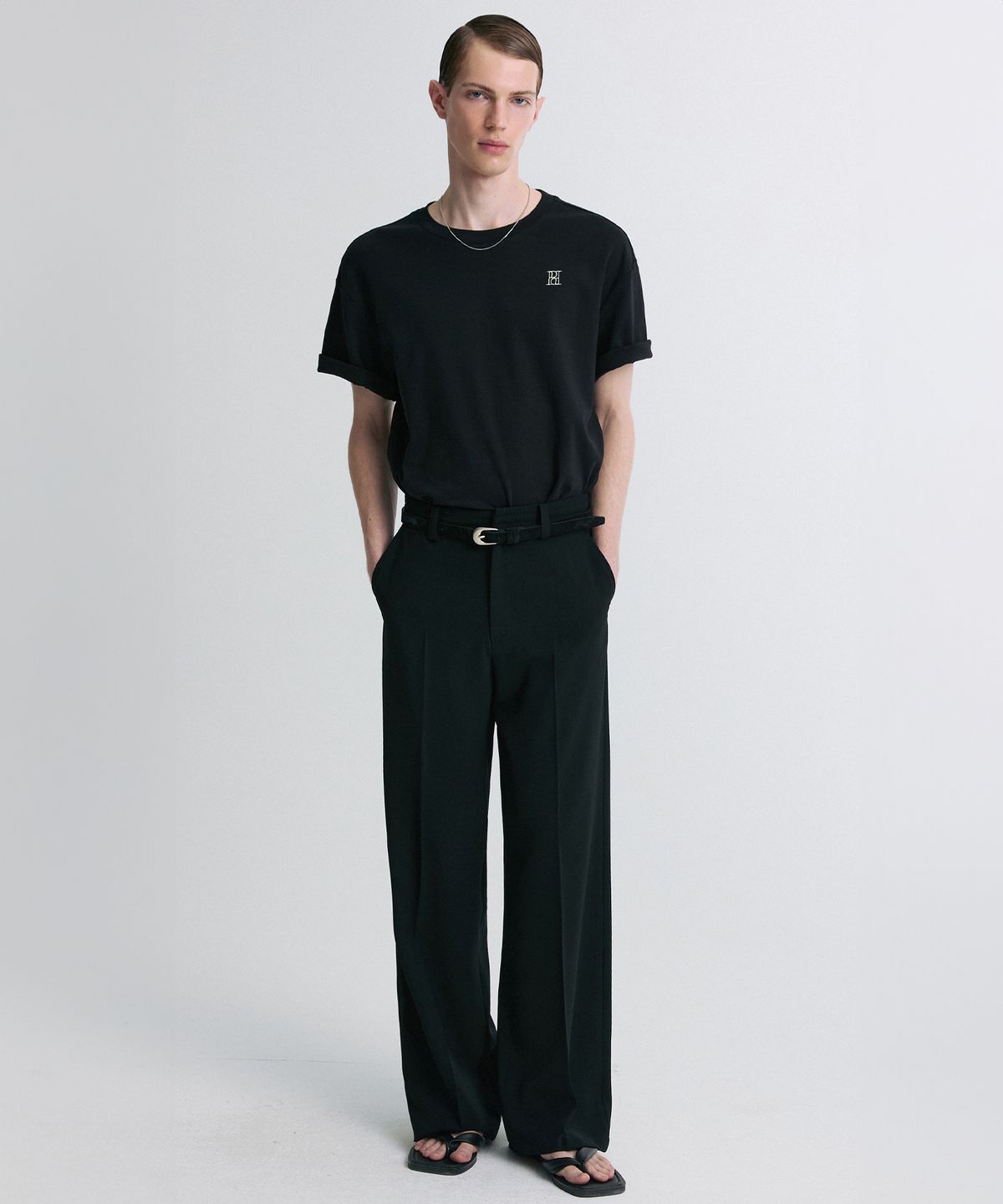 리이 맨(RERHEE MEN) ELASTICATED WAIST TROUSERS
