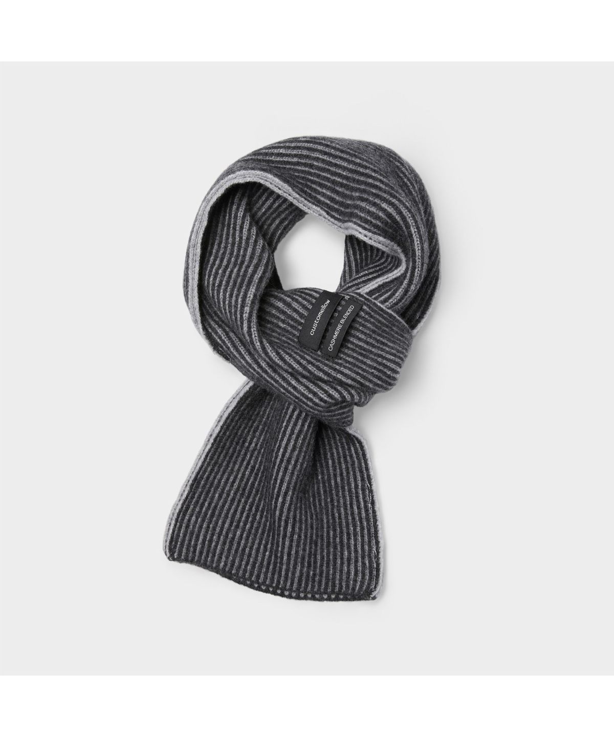 커스텀멜로우(CUSTOMELLOW) Grey Cashmere Blended Muffler CAAJX26001GYX