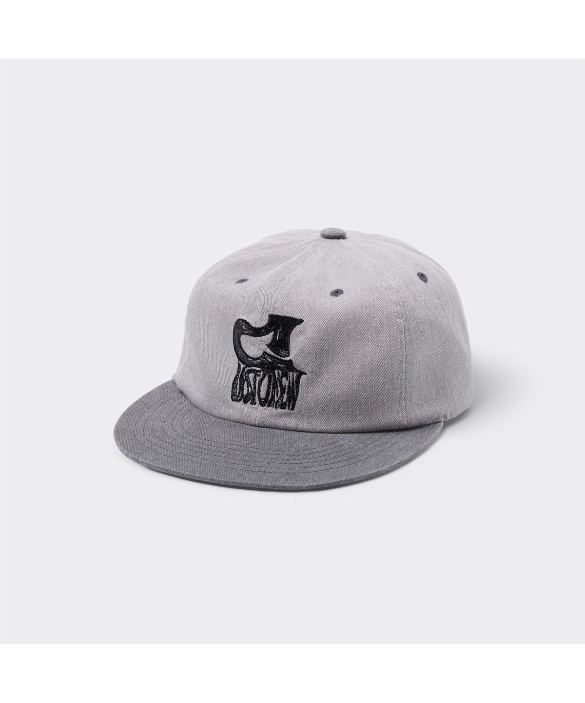 커스텀멜로우(CUSTOMELLOW) [Vincent] Grey Graphic Cap CARAX26481GYX