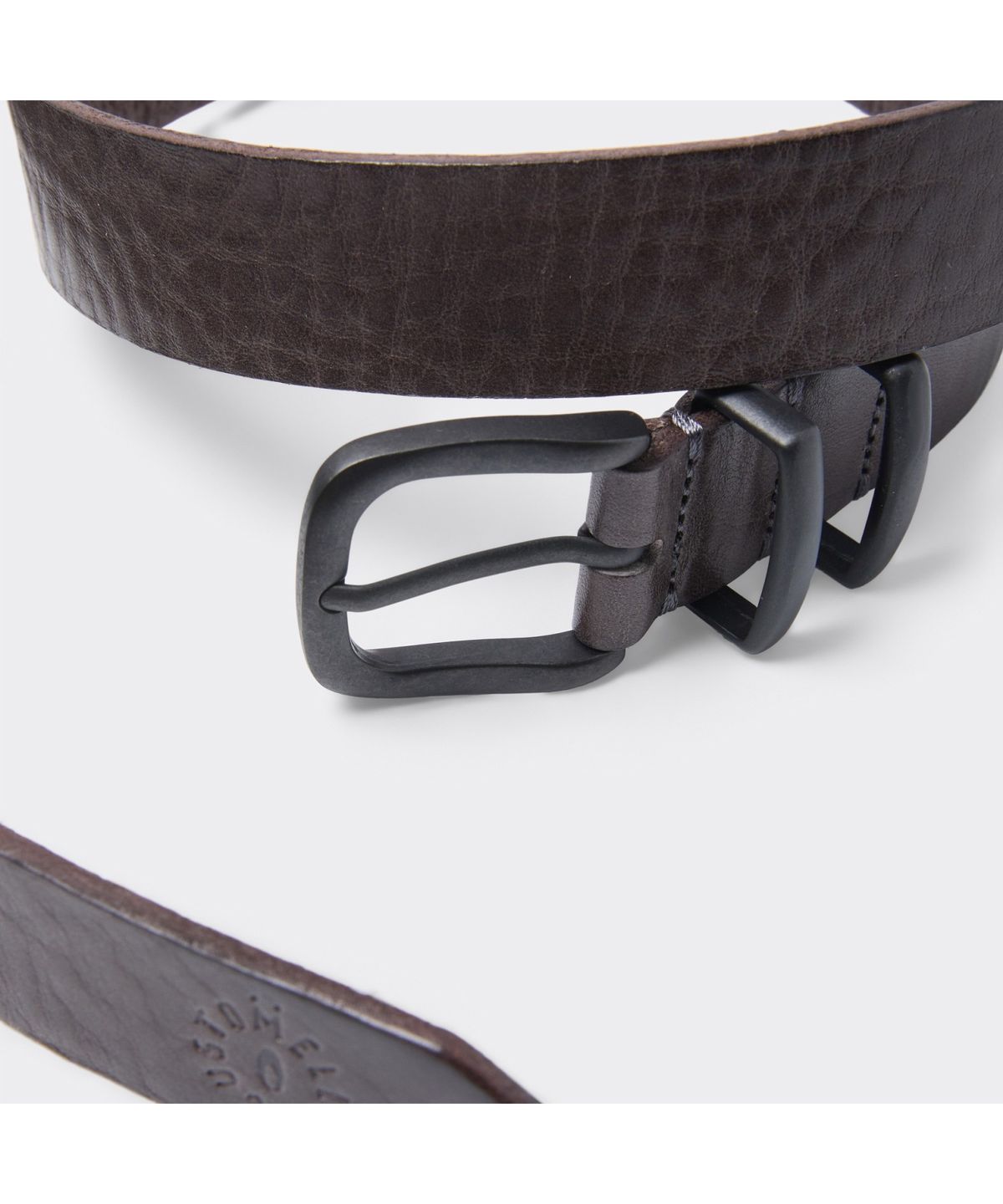 커스텀멜로우(CUSTOMELLOW) Khaki Leather Belt CAABX26105KHX