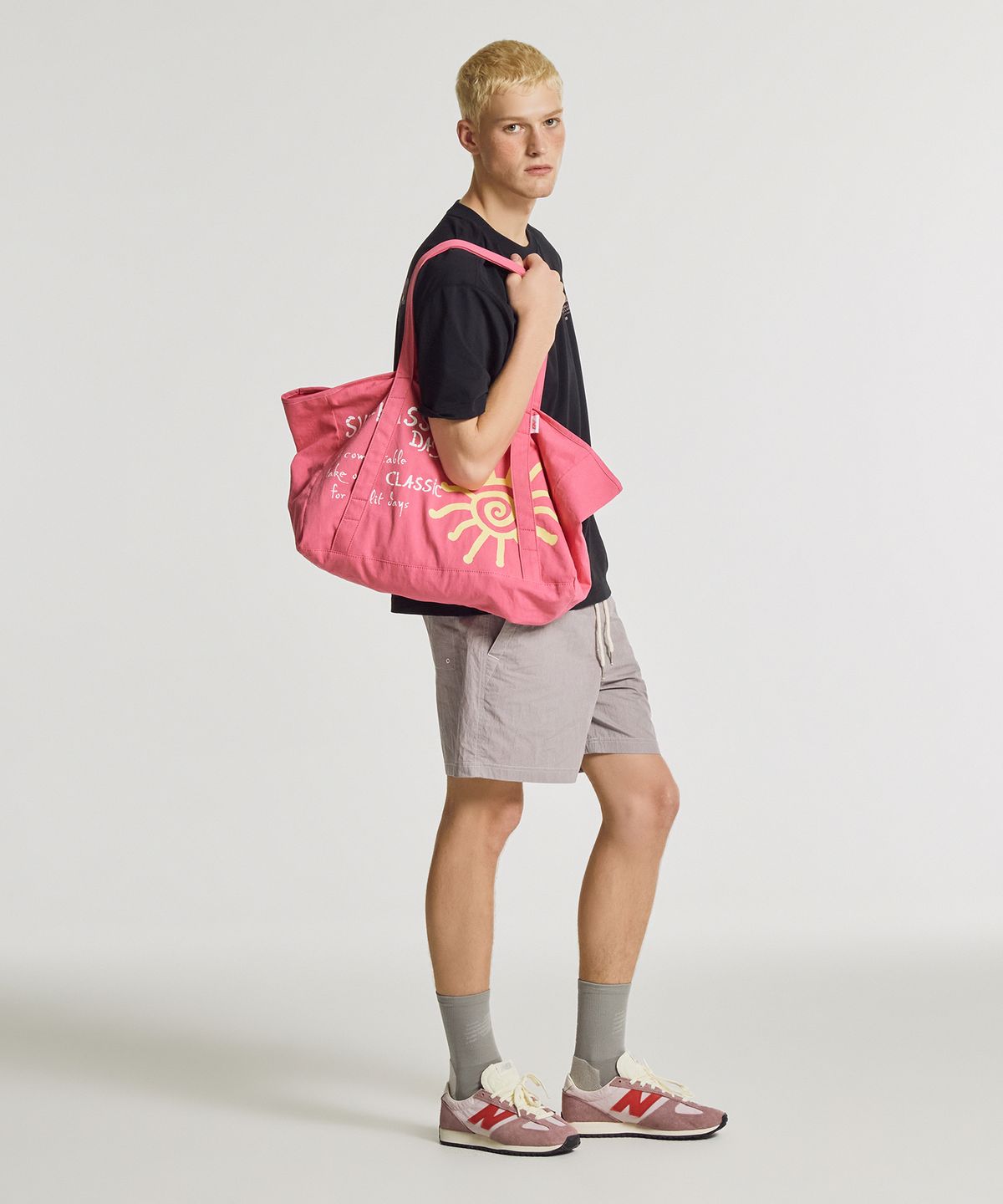 뉴발란스(NEW BALANCE) NBGCGCA013 / 선 키스드 빅 에코백 (PINK)
