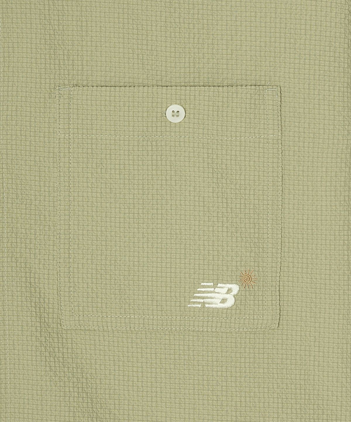 뉴발란스(NEW BALANCE) NBNAGCA013 / UNI 선 키스드 반팔셔츠 (L/KHAKI)
