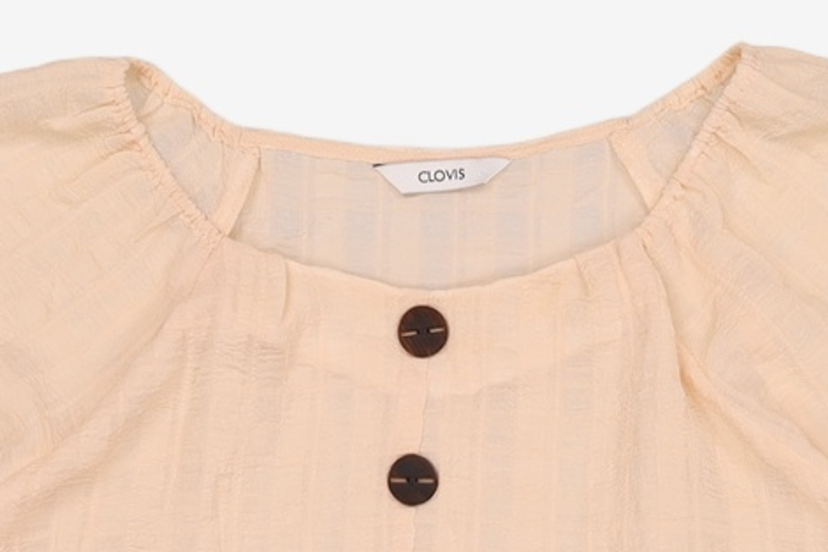 클라비스(CLOVIS) 지짐이 체크 편한 블라우스(2colors) CVBWA2506F 88