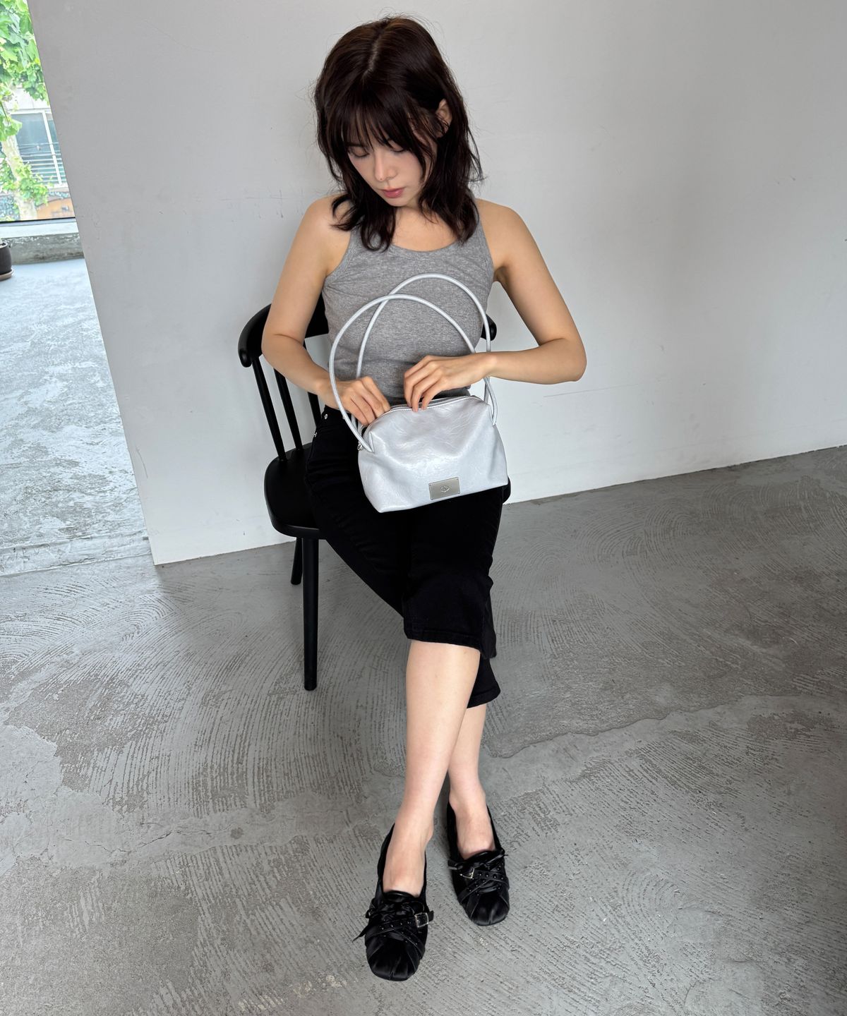 샐볼(SALBOL) COMPACT BAG [LEATHER BLUE]
