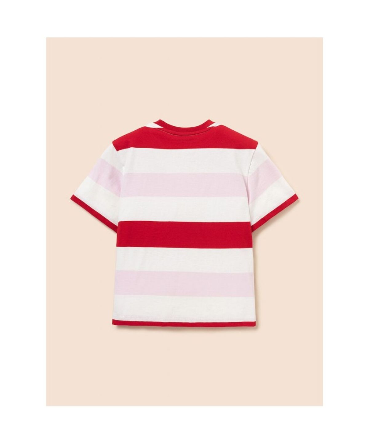 빈폴 키즈(BEANPOLE KIDS) 빅 멀티 스트라이프 티셔츠  레드 (BI6342U166)