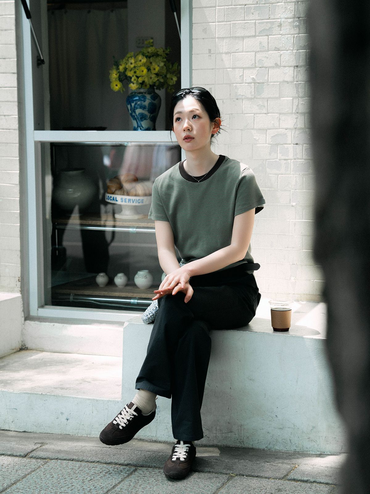 해브해드(HAVE HAD) 클래식 스트라이프 티셔츠 (브라운)