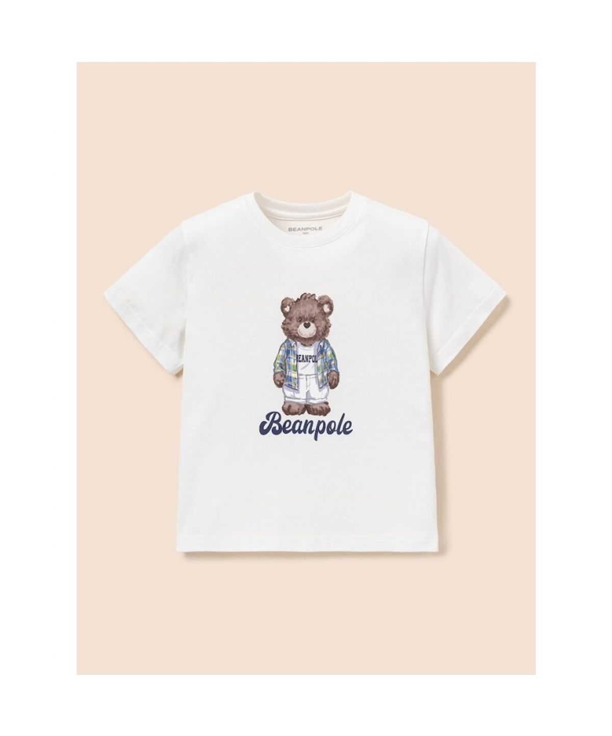 빈폴 키즈(BEANPOLE KIDS) 곰돌이 달이 그래픽 반소매 티셔츠  아이보리 (BI6542U010)