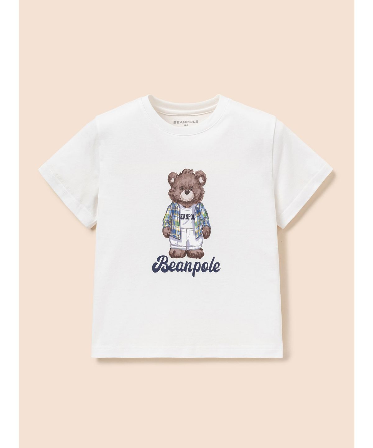 빈폴 키즈(BEANPOLE KIDS) 곰돌이 달이 그래픽 반소매 티셔츠  아이보리 (BI6542U010)