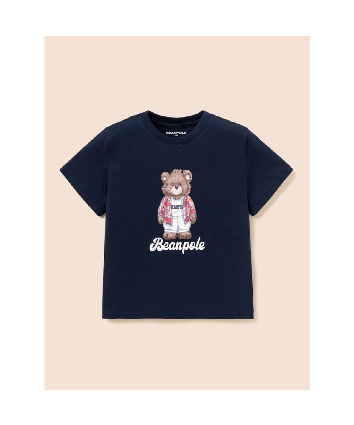 빈폴 키즈(BEANPOLE KIDS) 곰돌이 달이 그래픽 반소매 티셔츠  네이비 (BI6542U01R)