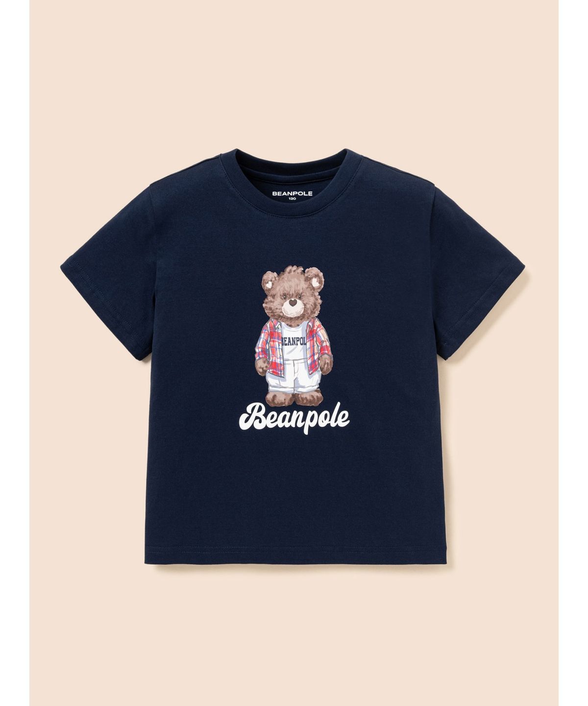 빈폴 키즈(BEANPOLE KIDS) 곰돌이 달이 그래픽 반소매 티셔츠  네이비 (BI6542U01R)