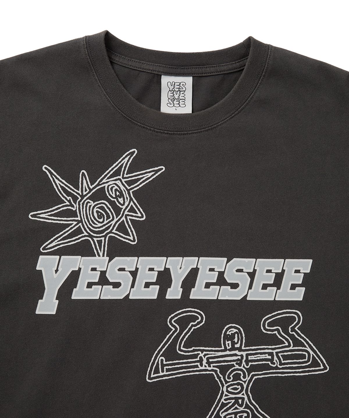 예스아이씨(YESEYESEE) Hardcore Tee Charcoal