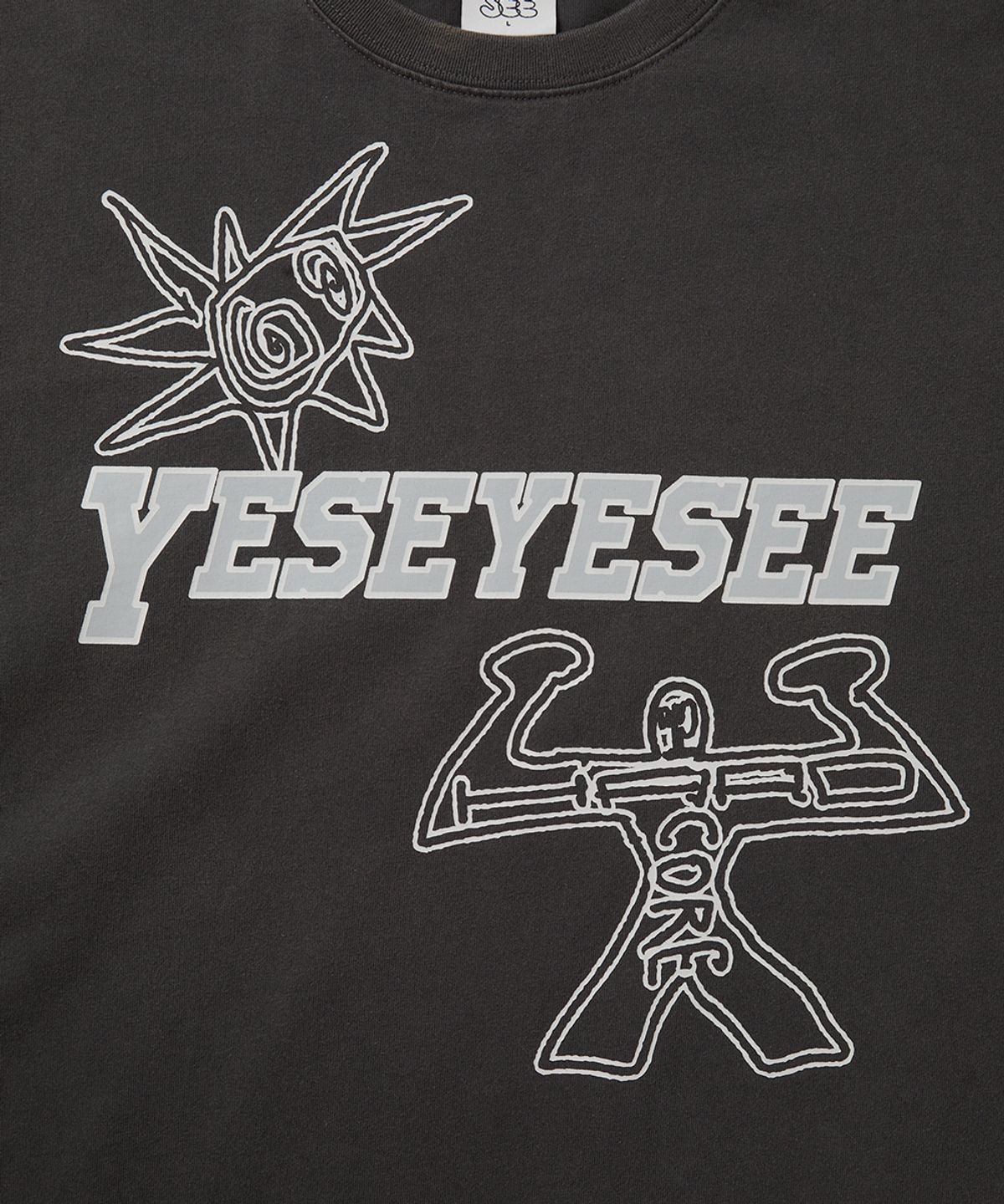 예스아이씨(YESEYESEE) Hardcore Tee Charcoal