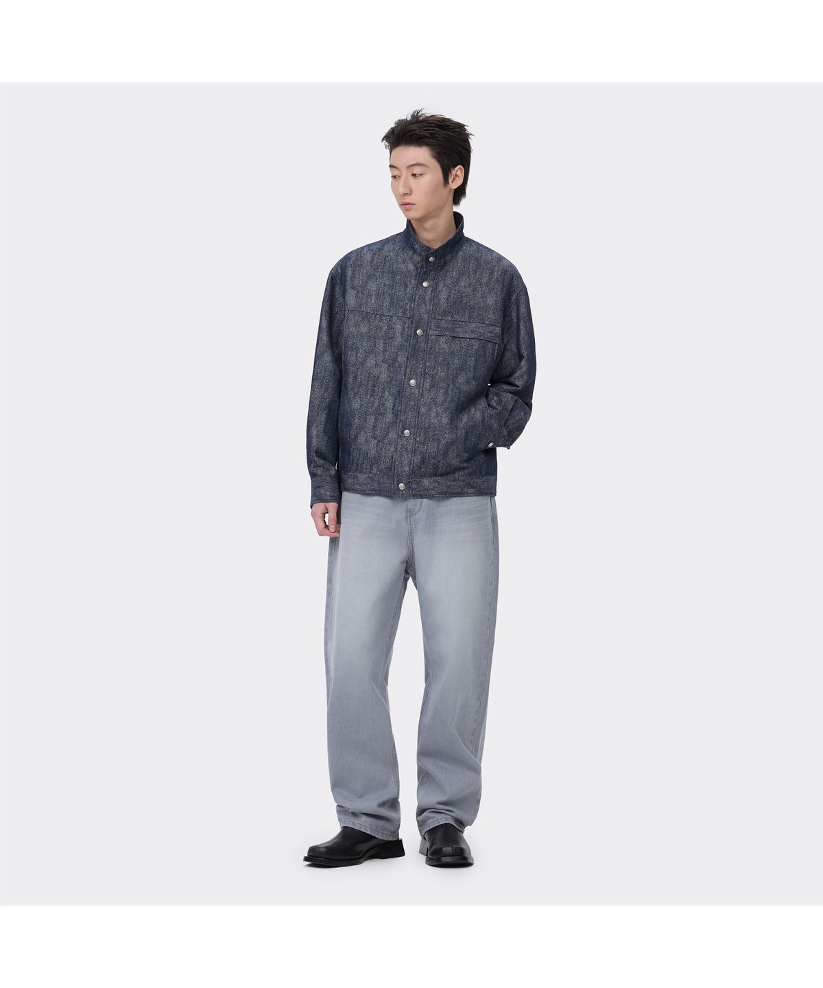 커스텀멜로우(CUSTOMELLOW) Blue Stand Collar Jacket CWJAM26302BUX