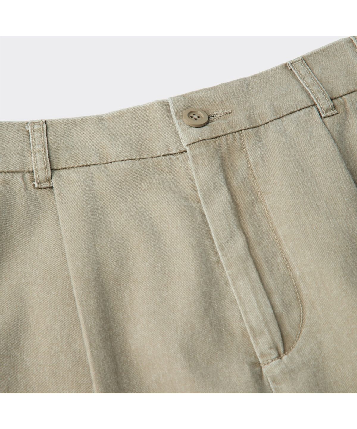 커스텀멜로우(CUSTOMELLOW) [Vincent] Beige Cotton Dyed Shorts CWPAM26491BEX