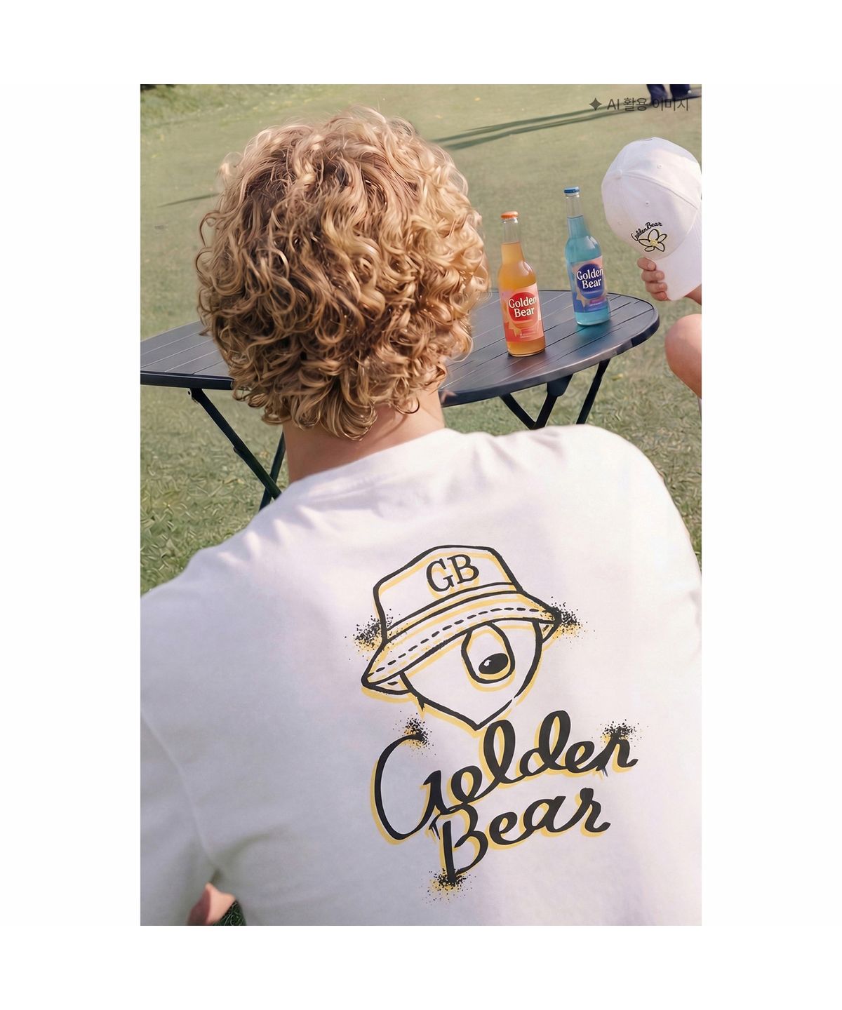골든베어(GOLDEN BEAR) (공용) Magnolia Graphic T-shirt G4TAM26461WHX