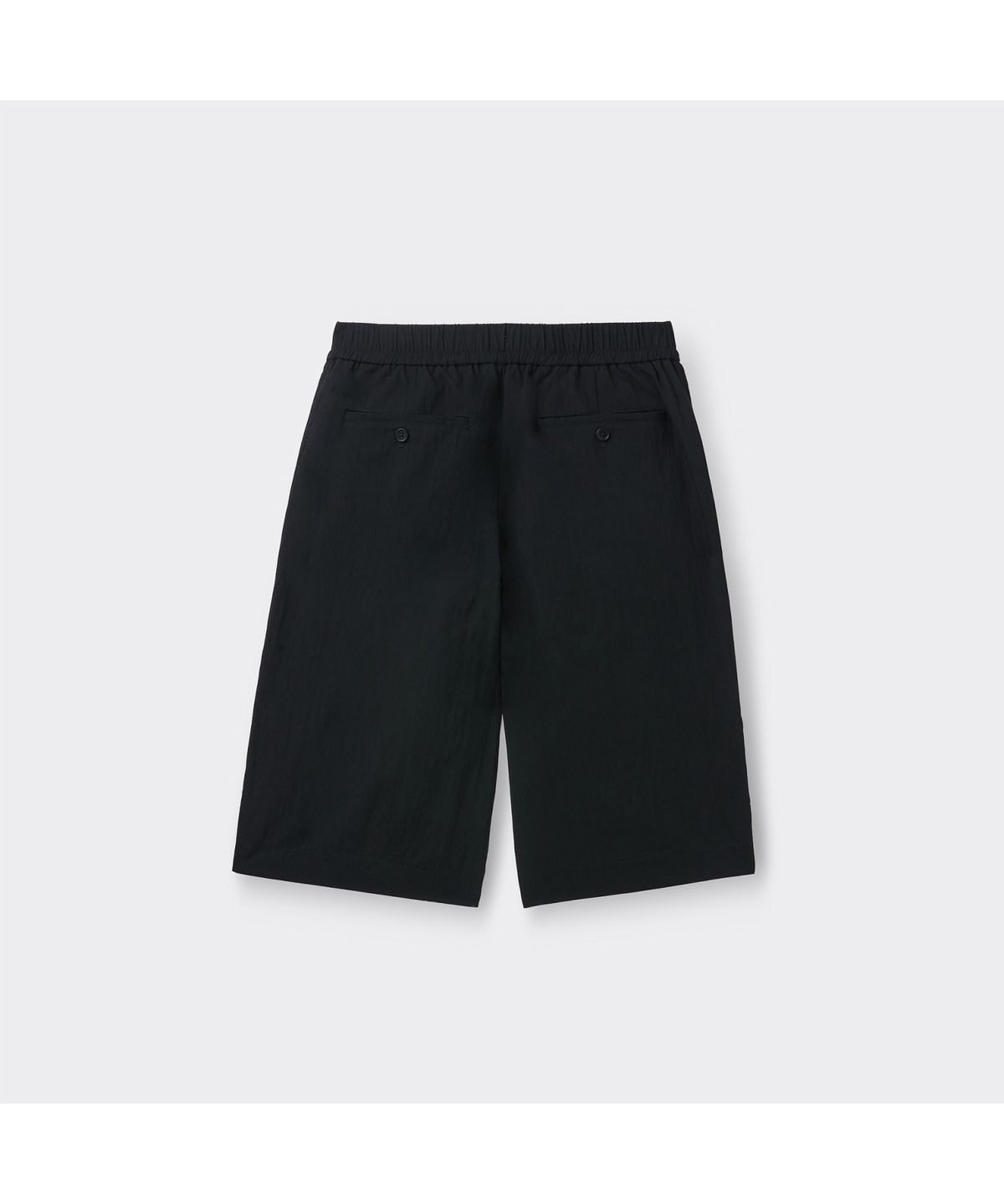 커스텀멜로우(CUSTOMELLOW) Black Rayon Drawstring Shorts CWPAM26361BKX